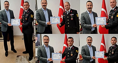Havza Kaymakamı Ayvat’tan Jandarmaya Başarı Belgesi