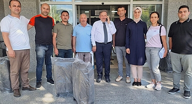 Büro Memur-Sen’den Havza’daki Üyelerine Ziyaret ve Hediye Dağıtımı
