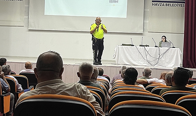 Havza’da Şoför Esnafına Trafik Güvenliği Eğitimi Verildi