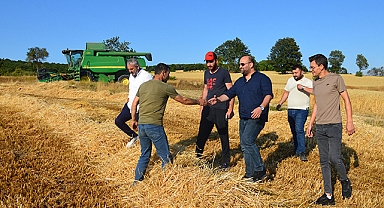 MHP Havza İlçe Başkanı Yüksel’den Hasat Ziyareti