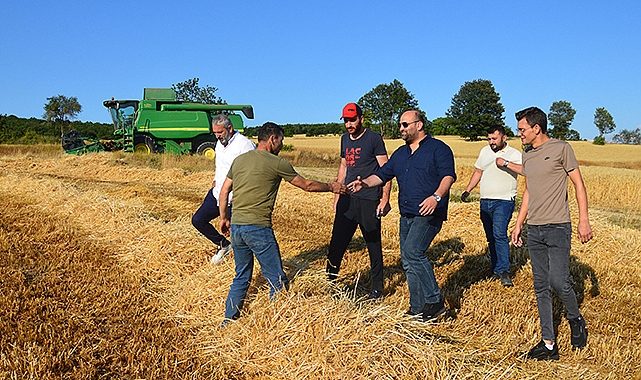 MHP Havza İlçe Başkanı Yüksel’den Hasat Ziyareti