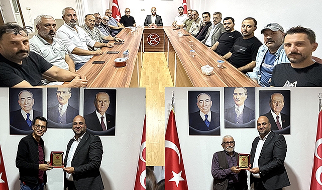 MHP Havza İlçe Başkanlığı, Yönetim Kurulu Üyelerine Plaket Takdim Etti