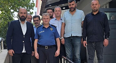 AK Parti Havza Teşkilatından İlçe Emniyet Müdürüne Hayırlı Olsun Ziyareti