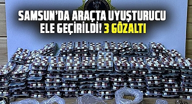 Araçta Uyuşturucu Ele Geçirildi! 3 Gözaltı