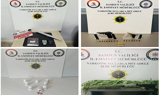 Havza Dahil 4 İlçede Eş Zamanlı Uyuşturucu Operasyonu