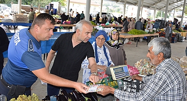 Havza Sebze Pazarında Fiyat Etiketi Denetimi