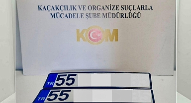 Samsun'da Başka Araca Ait Plakayı Kendi Aracına Takan Şahıs Yakalandı