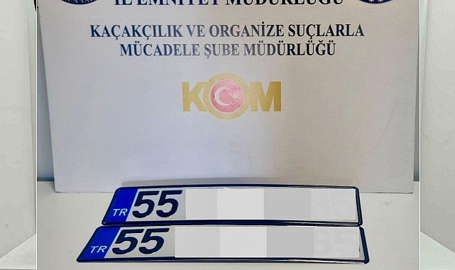 Samsun'da Başka Araca Ait Plakayı Kendi Aracına Takan Şahıs Yakalandı