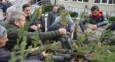 Havza Belediyesi Vatandaşlara 1000 Fidanı Ücretsiz Dağıttı