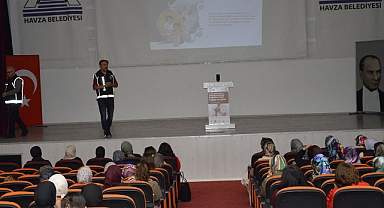 Havza'da Annelere Uyuşturucuyla Mücadele Eğitimi