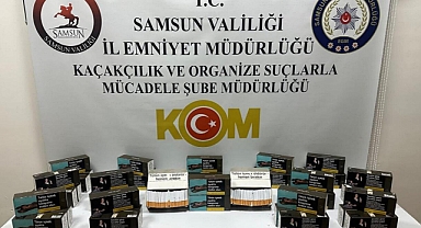 Samsun'da 10 Bin Makaron Sigara ve 20 Kg Tütün Ele Geçirildi