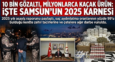 10 Bin Gözaltı, Milyonlarca Kaçak Ürün: İşte Samsun'un 2025 Karnesi