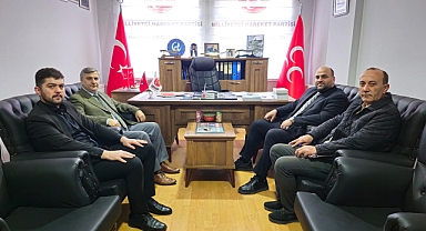 Havza Müftüsü Alıcı'dan, MHP İlçe Başkanlığına Ziyaret