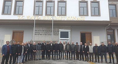 Havza Muhtarlarından Kaymakam Ayvat’a 'Yeni Bina' Ziyareti