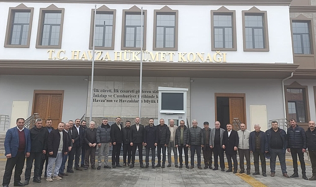 Havza Muhtarlarından Kaymakam Ayvat’a 'Yeni Bina' Ziyareti