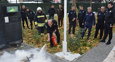 Havza Polisine İtfaiyeden Kapsamlı Yangın Eğitimi