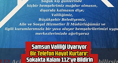 Samsun Valiliği'nden 