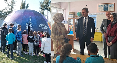 Sivrikese Okulunun Bahçesine Uzay Üssü Kuruldu