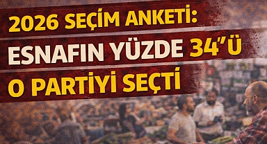 2026 Seçim Anketi: Esnafın Yüzde 34'ü O Partiyi Seçti!