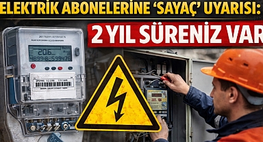Elektrik Abonelerine 'Sayaç' Uyarısı: 2 Yıl Süreniz Var