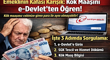 Emeklinin Kafası Karışık: Kök Maaşını e-Devlet'ten Öğren!