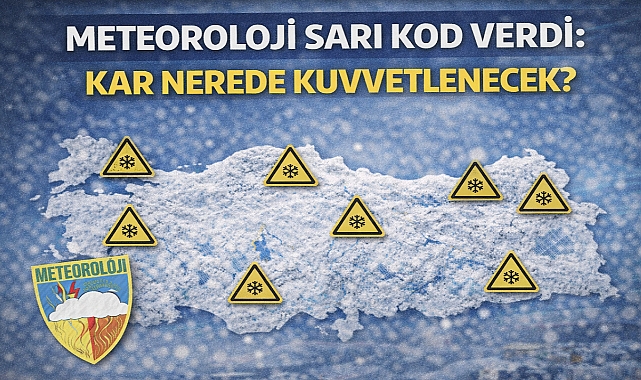 Kar Yolu Kapatabilir: MGM Sarı Kod Verdi, İşte Riskli İller