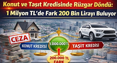 Konut ve Taşıt Kredisinde Rüzgar Döndü: 1 Milyon TL'de Fark 200 Bin Lirayı Buluyor