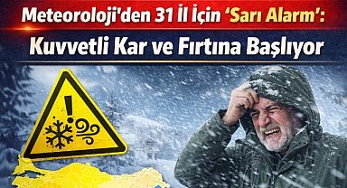 Meteoroloji'den 31 İl İçin 