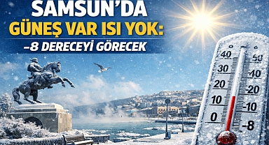 Samsun'da Güneş Var Isı Yok: -8 Dereceyi Görecek