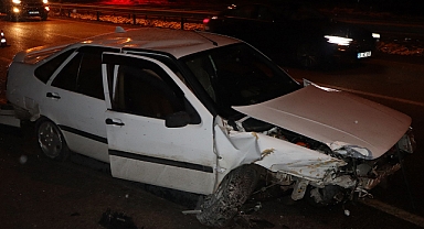 Samsun Havza'da Korkutan Kaza: Kaldırıma Çarptı