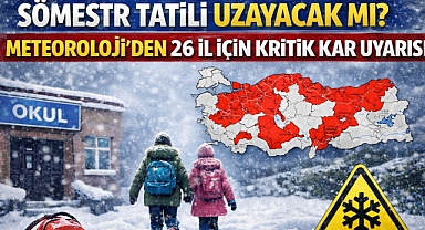 Sömestr Tatili Uzayacak Mı? Meteoroloji'den 26 İl İçin Kritik Kar Uyarısı