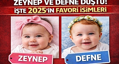 Zeynep ve Defne Düştü! İşte 2025'in Favori İsimleri