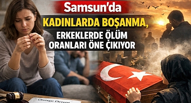 Samsun’da Kadınlarda Boşanma, Erkeklerde Ölüm Oranları Öne Çıkıyor