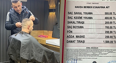 Havza’da Berber Fiyatlarına Zam: Tıraş Cep Yakacak