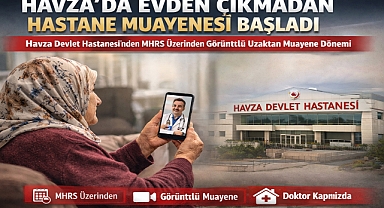 Havza'da Evden Çıkmadan Hastane Muayenesi Başladı