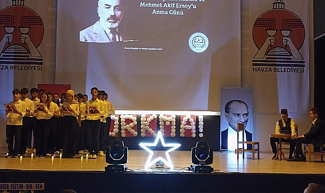 Havza'da İstiklal Marşı'nın 105. Yılı Kutlandı