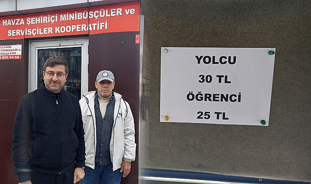 Havza’da Şehiriçi Ulaşım Ücretlerine Güncelleme