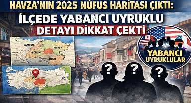 Havza'nın 2025 Nüfus Haritası Çıktı: İlçede Yabancı Uyruklu Detayı Dikkat Çekti
