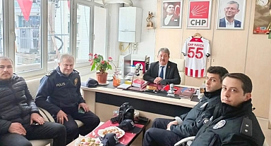 Havza Emniyetinden CHP İlçe Başkanlığına İade-i Ziyaret: 