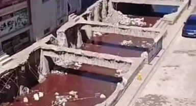 Dereye Hayvan Kanı Akıtan İşletmeye Ceza Yağdı