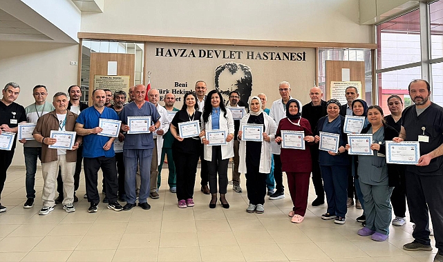 Havza'da Sağlık Çalışanlarına 20. Yıl Takdiri