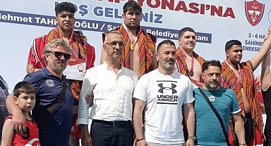 Havza'ya Aba Güreşinde Türkiye İkinciliği Gururu