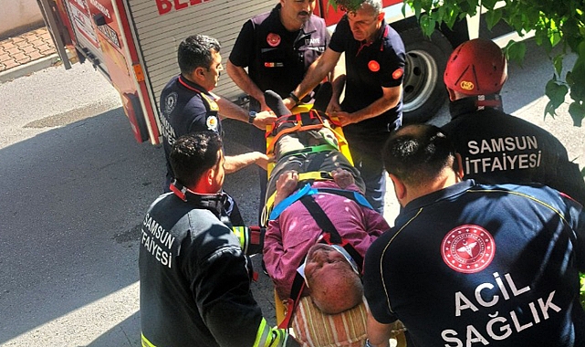 Sundurmanın Üzerine Düşen Kişiyi İtfaiye Kurtardı
