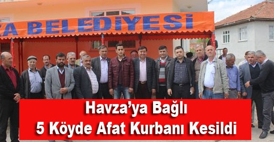 5 Mahallede Afat Kurbanı Kesildi