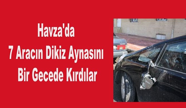 7 Aracın Dikiz Aynasını Bir Gecede Kırdılar