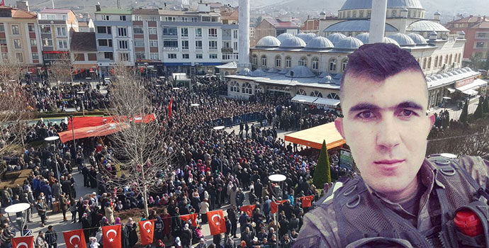 Afrin Şehidi Hüseyin Şahin Son Yolcuğuna Uğurlandı