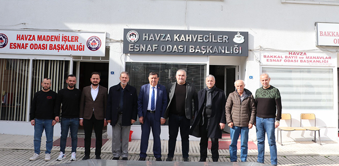 Ak Parti Havza Belediye Başkan Adayı İkiz’den Esnaf Odalarına Ziyaret