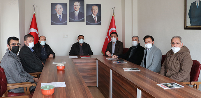Ak Parti Havza İlçe Başkanı Kadir Kayan MHP’ye Taziye Ziyareti