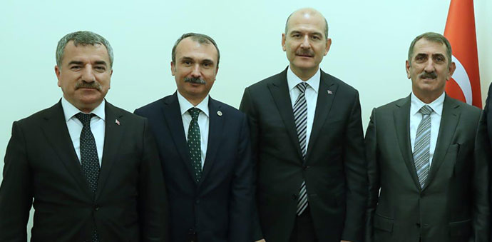 Başkan Özdemir, İki Proje için Bakan Soylu İle Görüştü