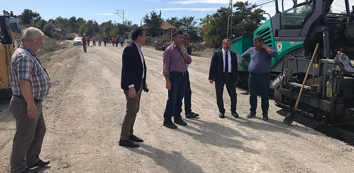 Bekdiğin Mahallesinde Yol Çalışmaları